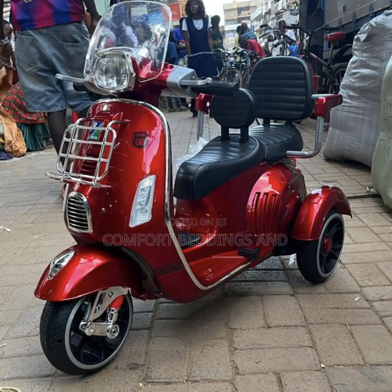 Rechargeable Twin Vesper Motorcycle Red
