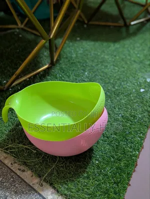 Handle Drain Basket for Washing Fruit Rice Bowl