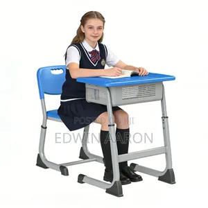Adjustable Study Desk With Chair