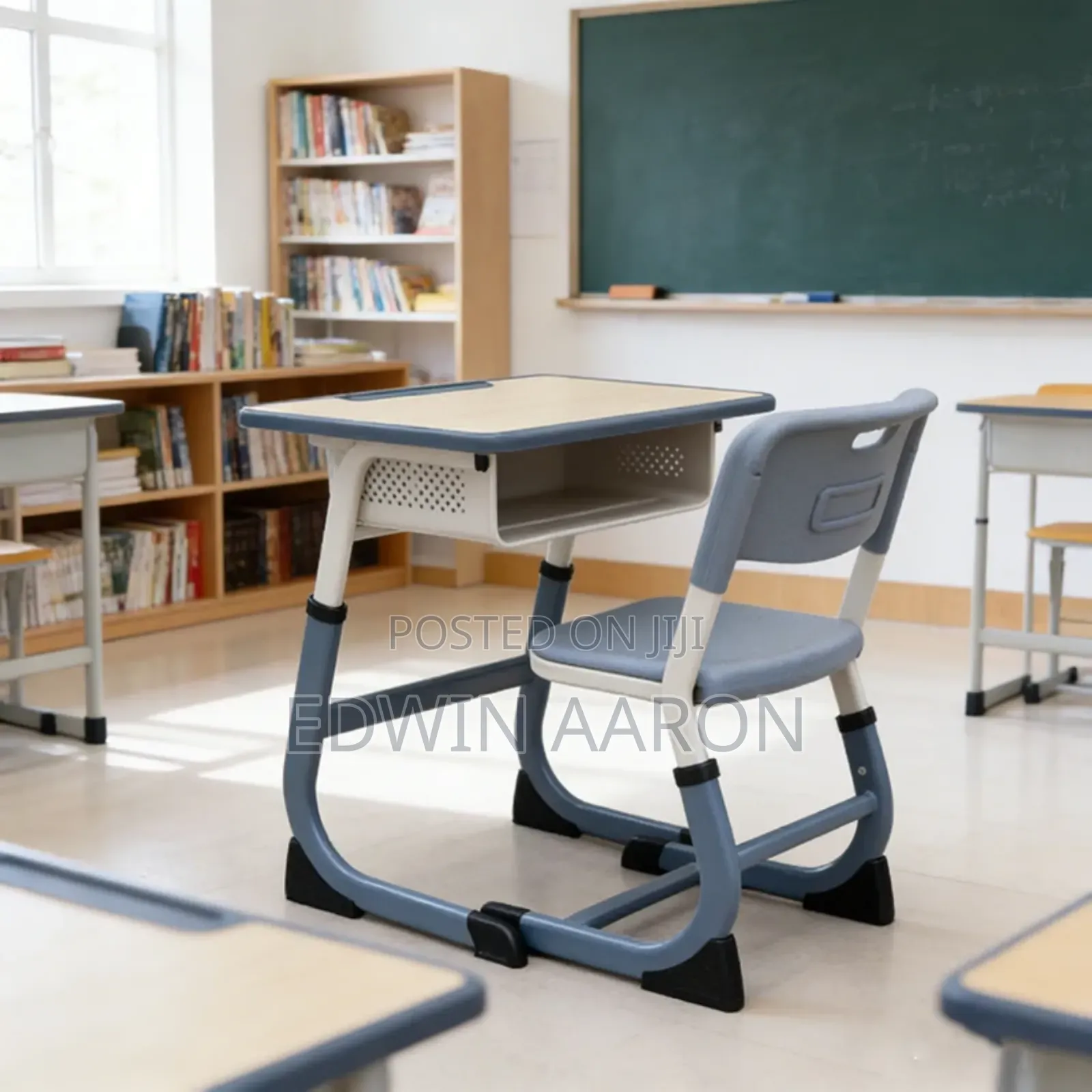 Adjustable Study Desk With Chair