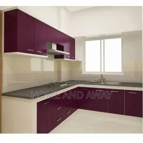 Dual Colour Combination Kitchen Cabinets 930,000/- Per Running Meter