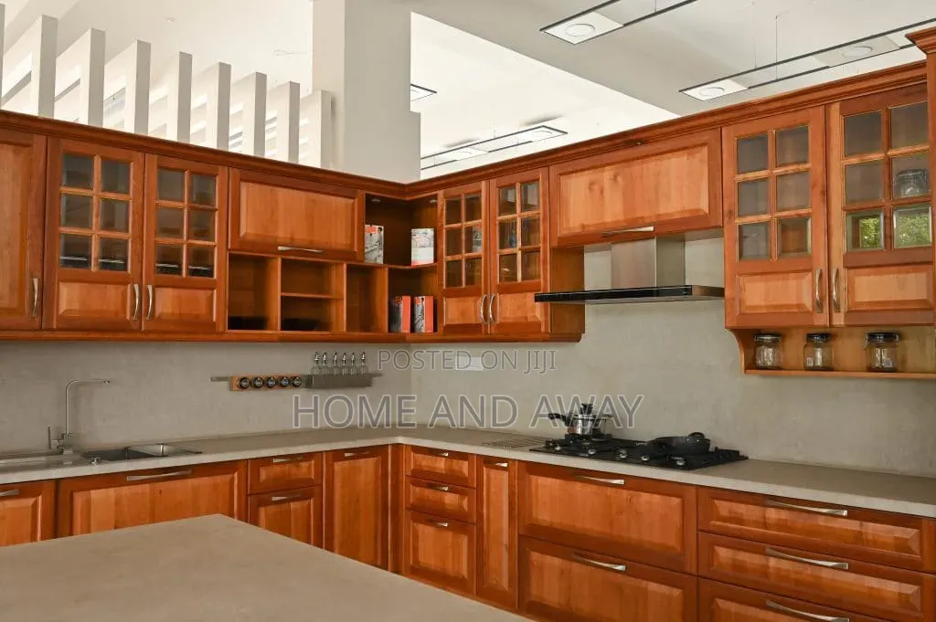 Wood Finishing Kitchen Cabinets From 1,010,000/- Per Running Meter