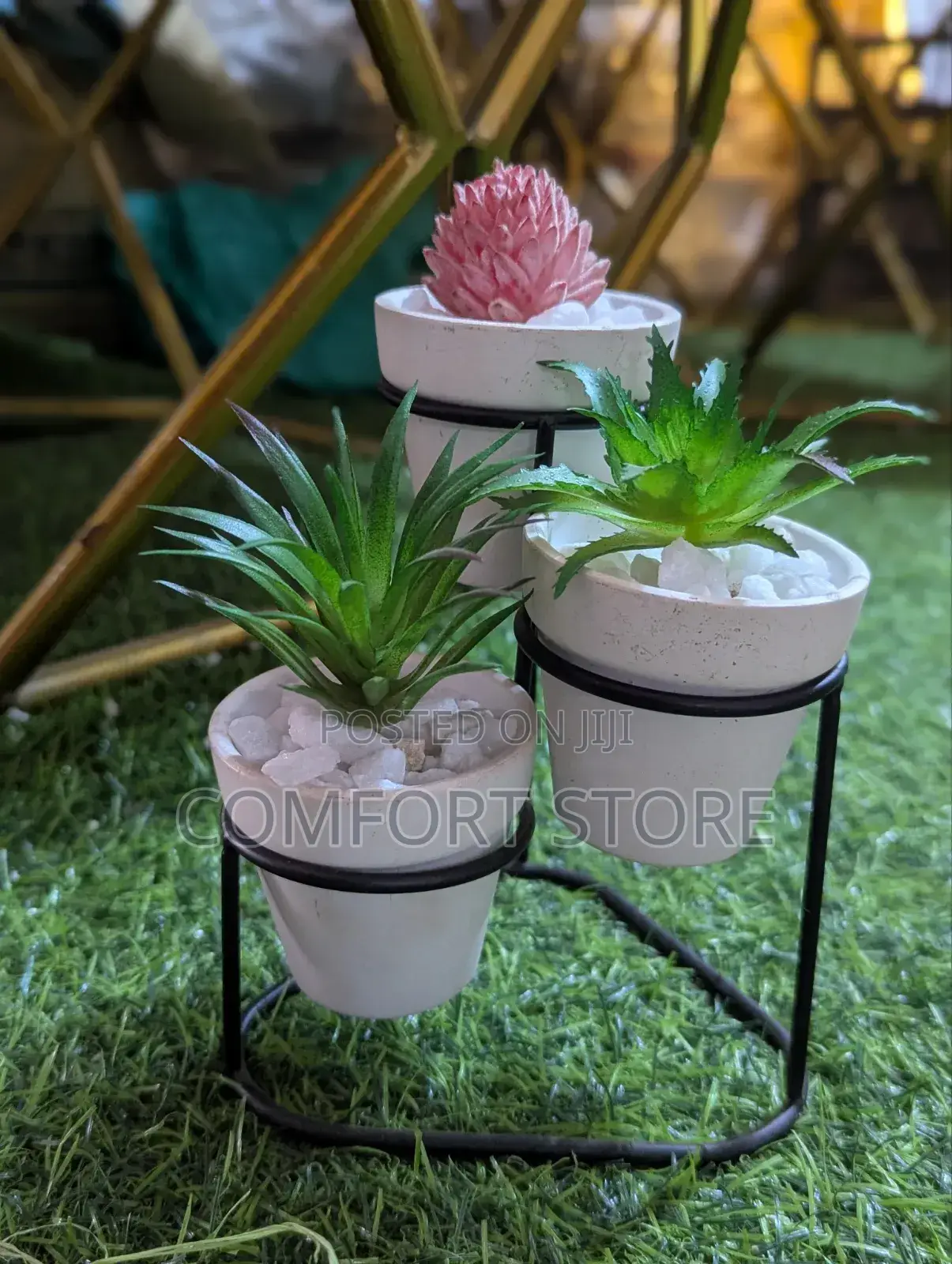 3 Ceramic Flower Pots