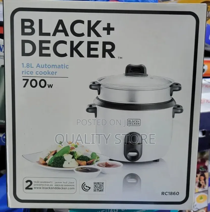 Black +Decker Electric Rice Cooker 1.8 L