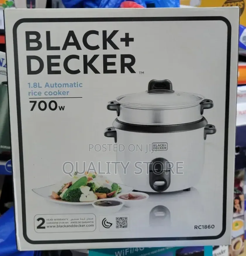 Black +Decker Electric Rice Cooker 1.8 L
