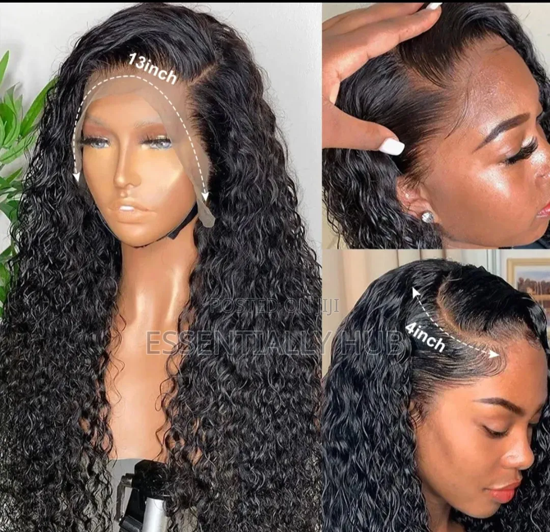 13*4 Peruvian Human Hair Wigs Water Wave 30 Inch