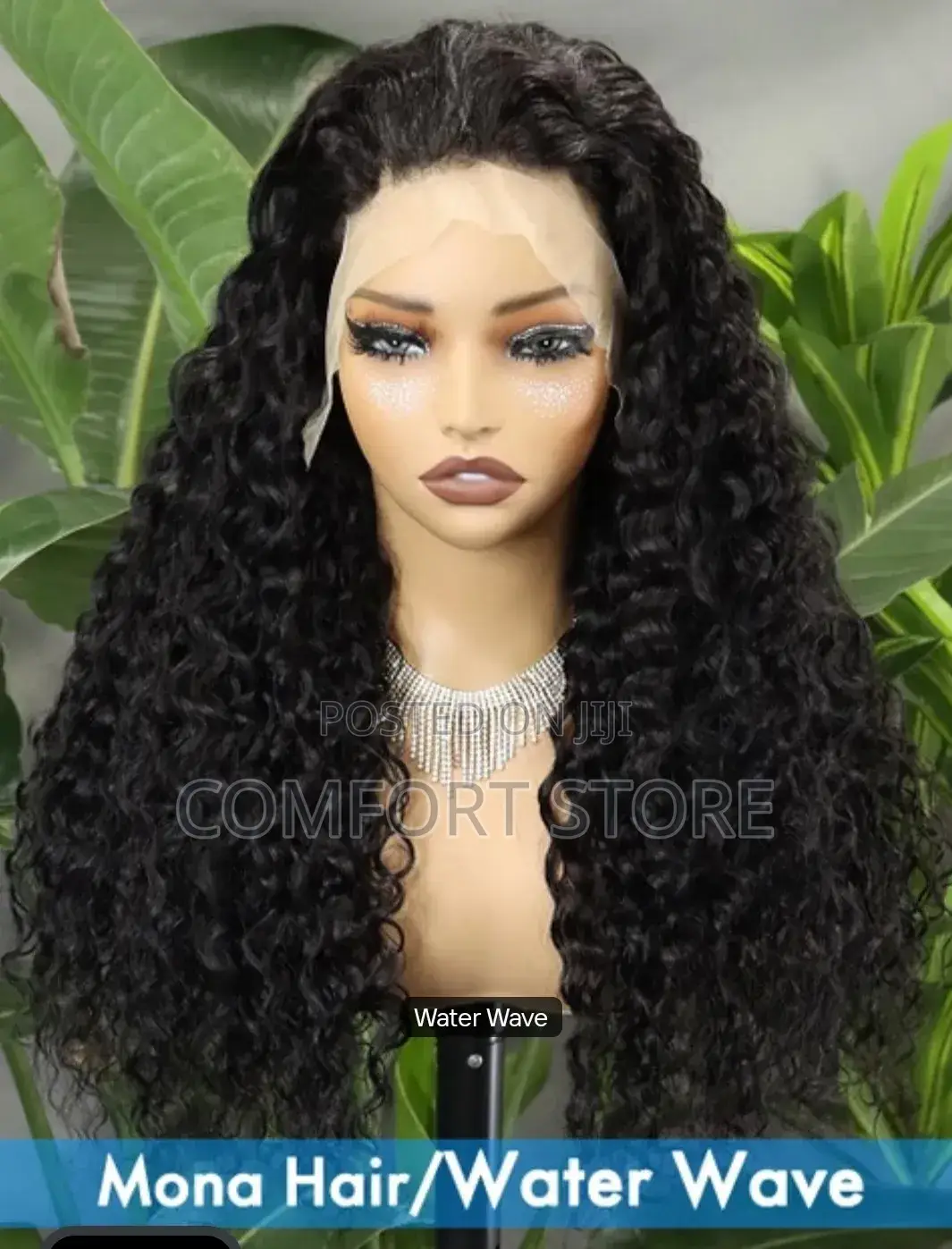 Virgin Hair Frontal Wigs Natural Black Color Deep Wave Human Hair