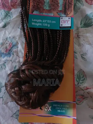 Aunthetic French Curl Crochet Braids (Imported From Belgium)