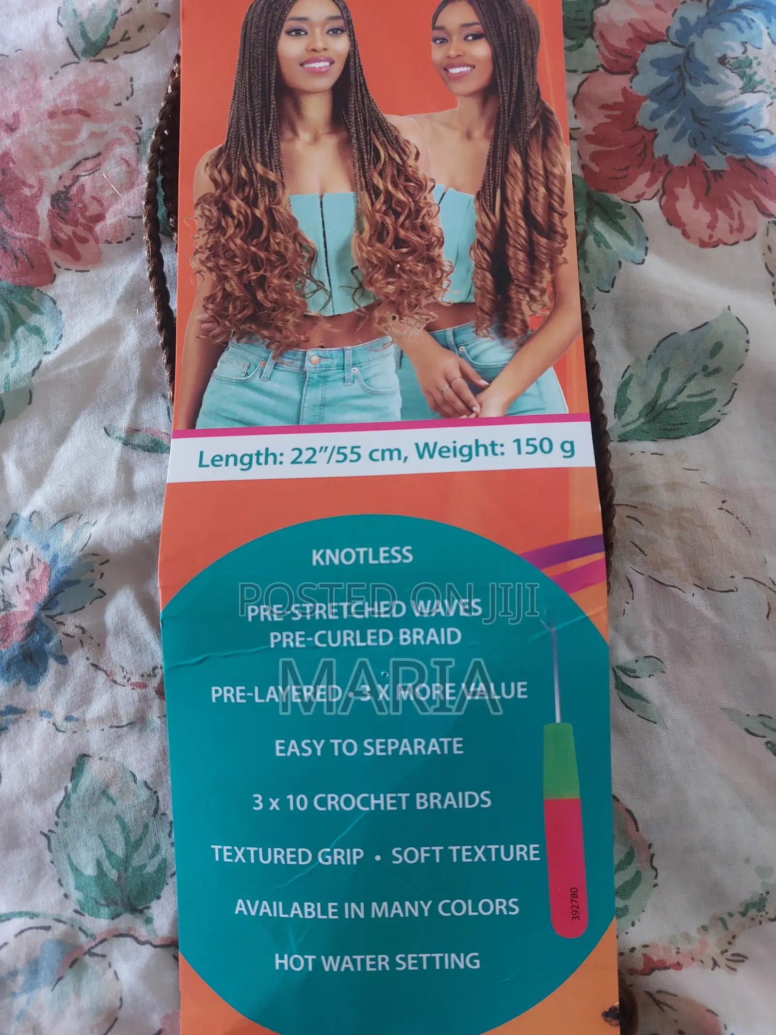 Aunthetic French Curl Crochet Braids (Imported From Belgium)