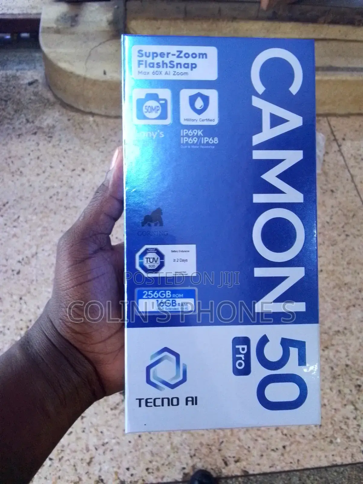 New Tecno Camon 50 Pro 256 GB Black