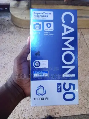 New Tecno Camon 50 Pro 256 GB Black