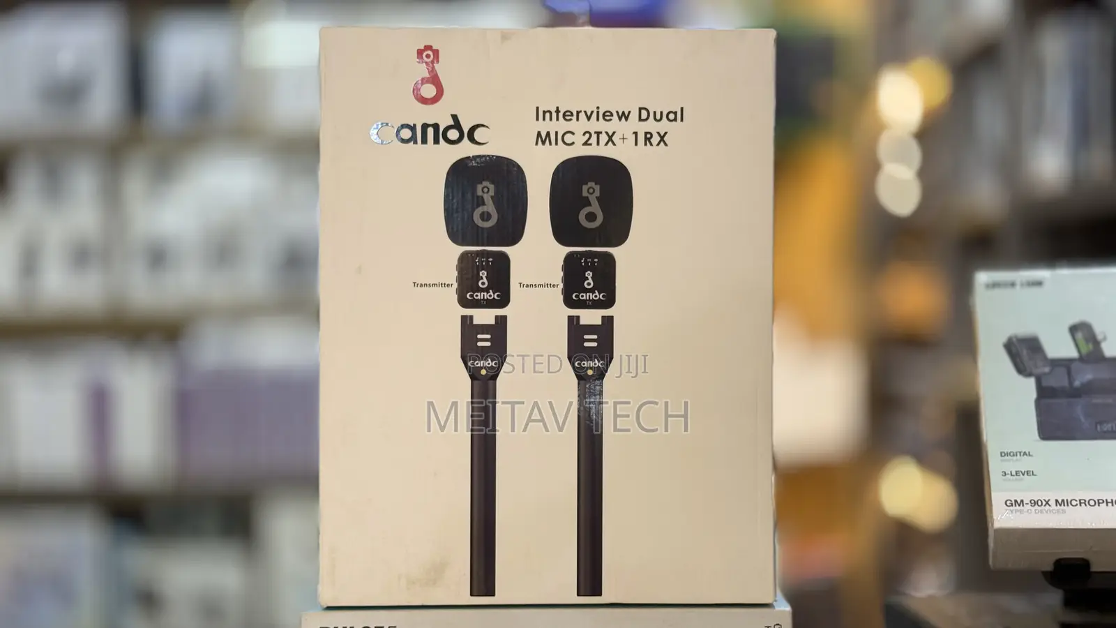 Candc Interview Dual Mic 2tx + 1 Rx Wireless Microphone.