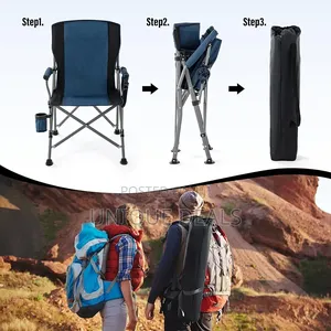 Camping Chair for Adults, Heavy Duty 330lbs Capacity
