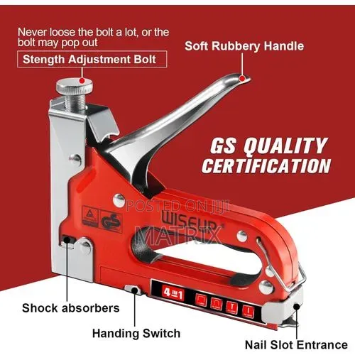 Staple Gun for Wood 4 in 1 Heavy Duty Stapler Gun With Staples