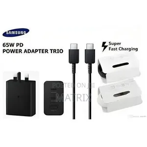 Samsung 65w Power Adapter Trio Super Fast Charger With 65w, 25w, 15w