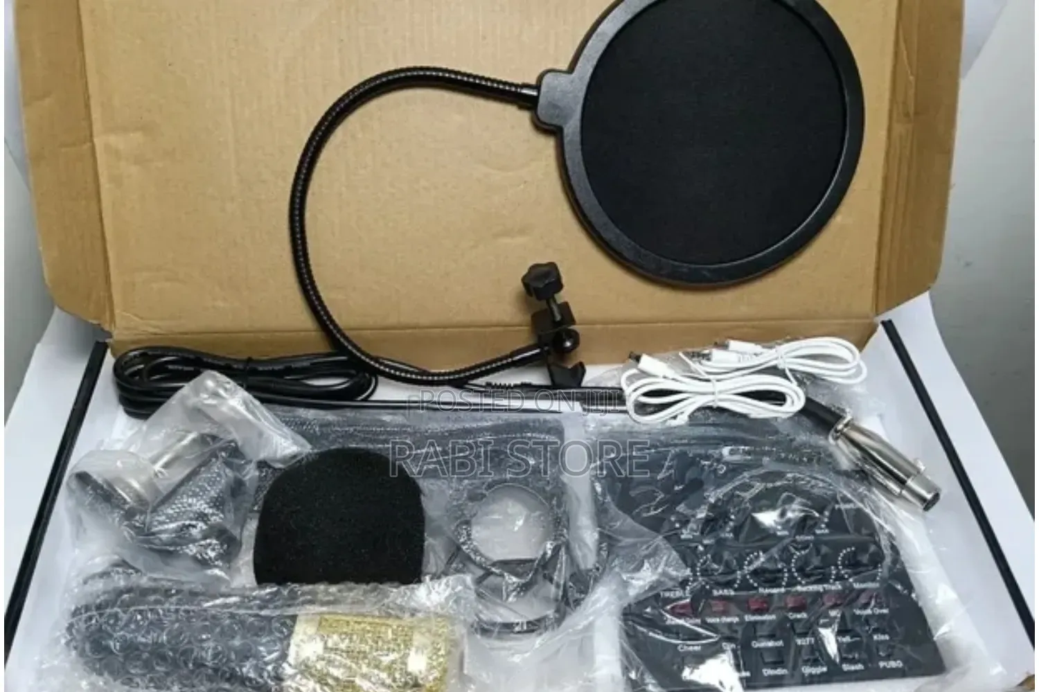 Podcast Condensor Microphone Sound Effects Mixer