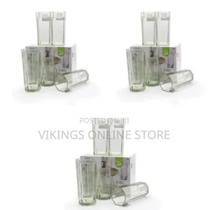 6 Pieces of Water/Juice Glasses - Green