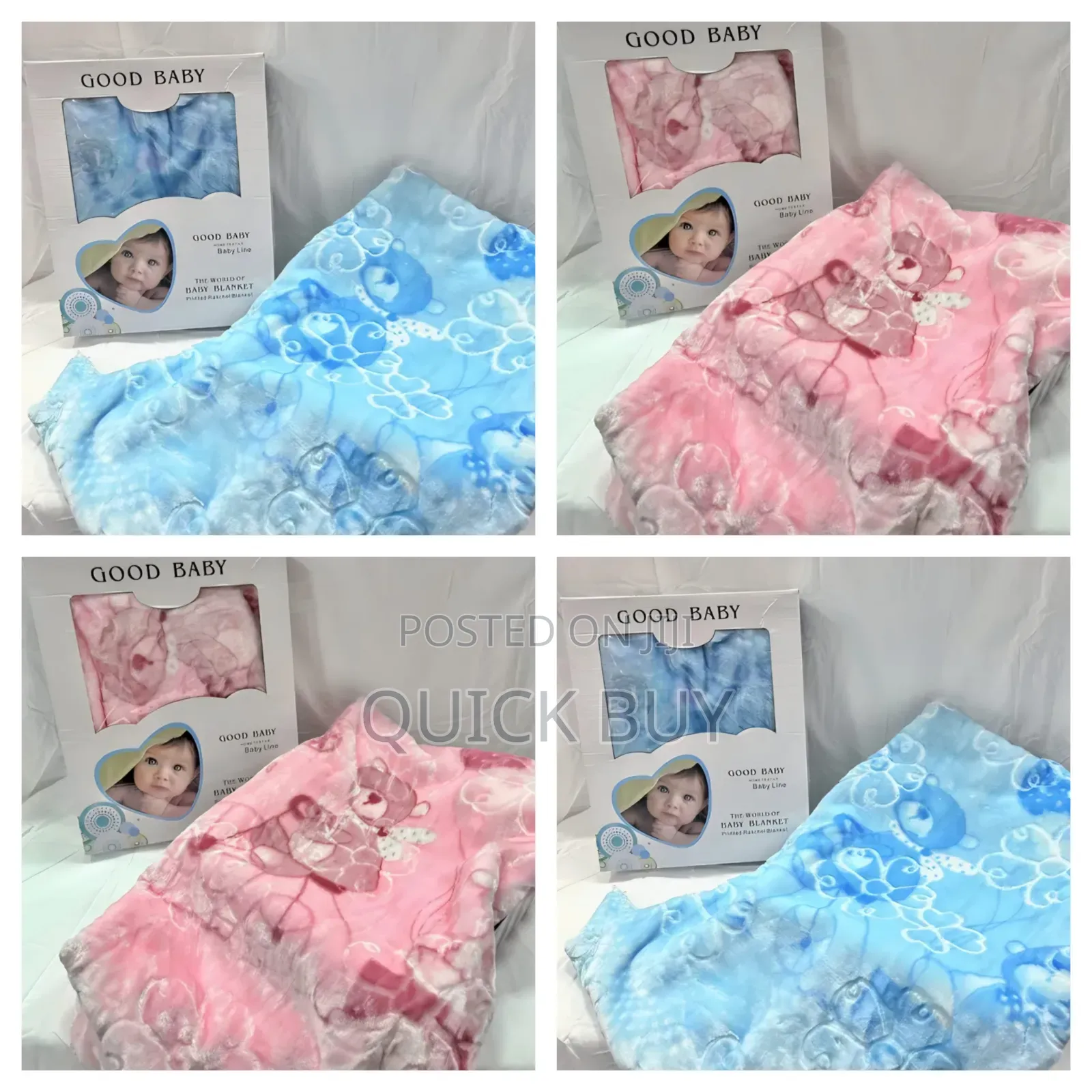 Good Baby Knitted Raschel Baby Blanket
