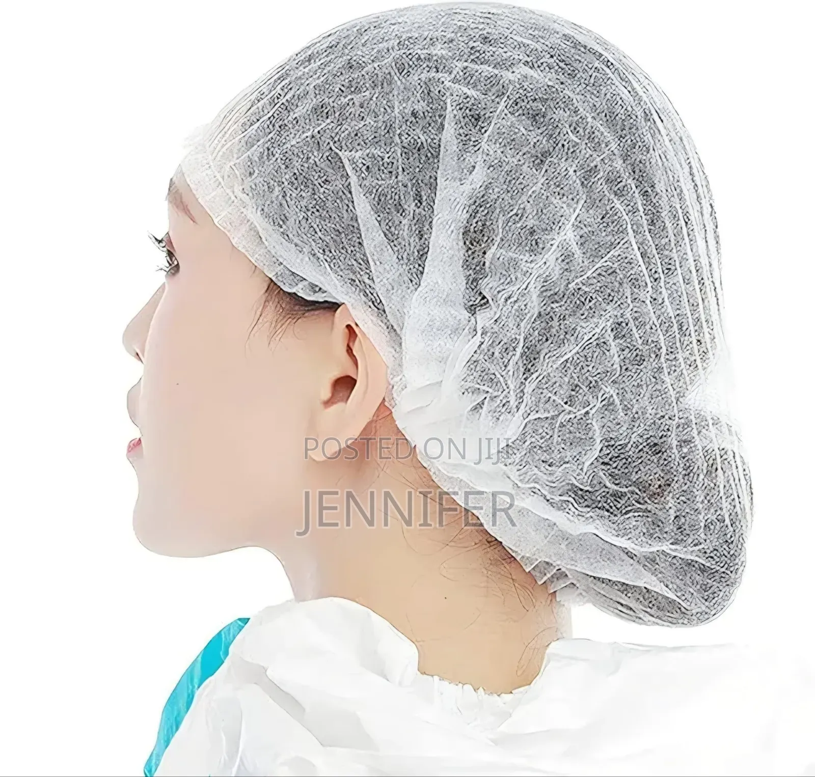 100pcs Non-woven Disposable Hair Net Bouffant Caps