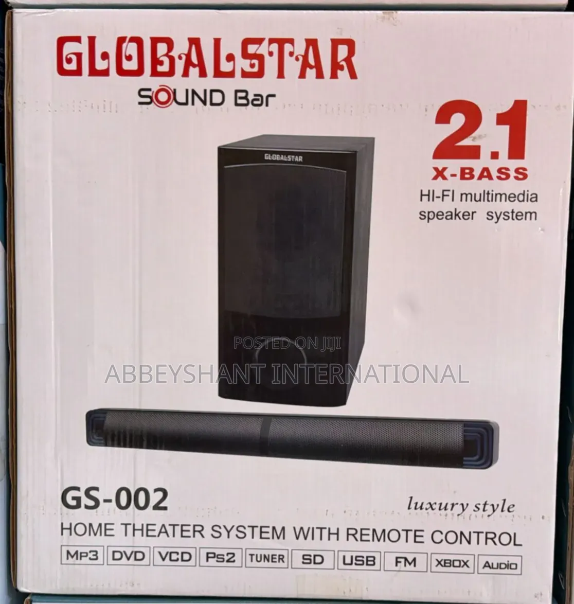 Globalstar Gs-002 Sound Bar and Subwoofer Home Theater System