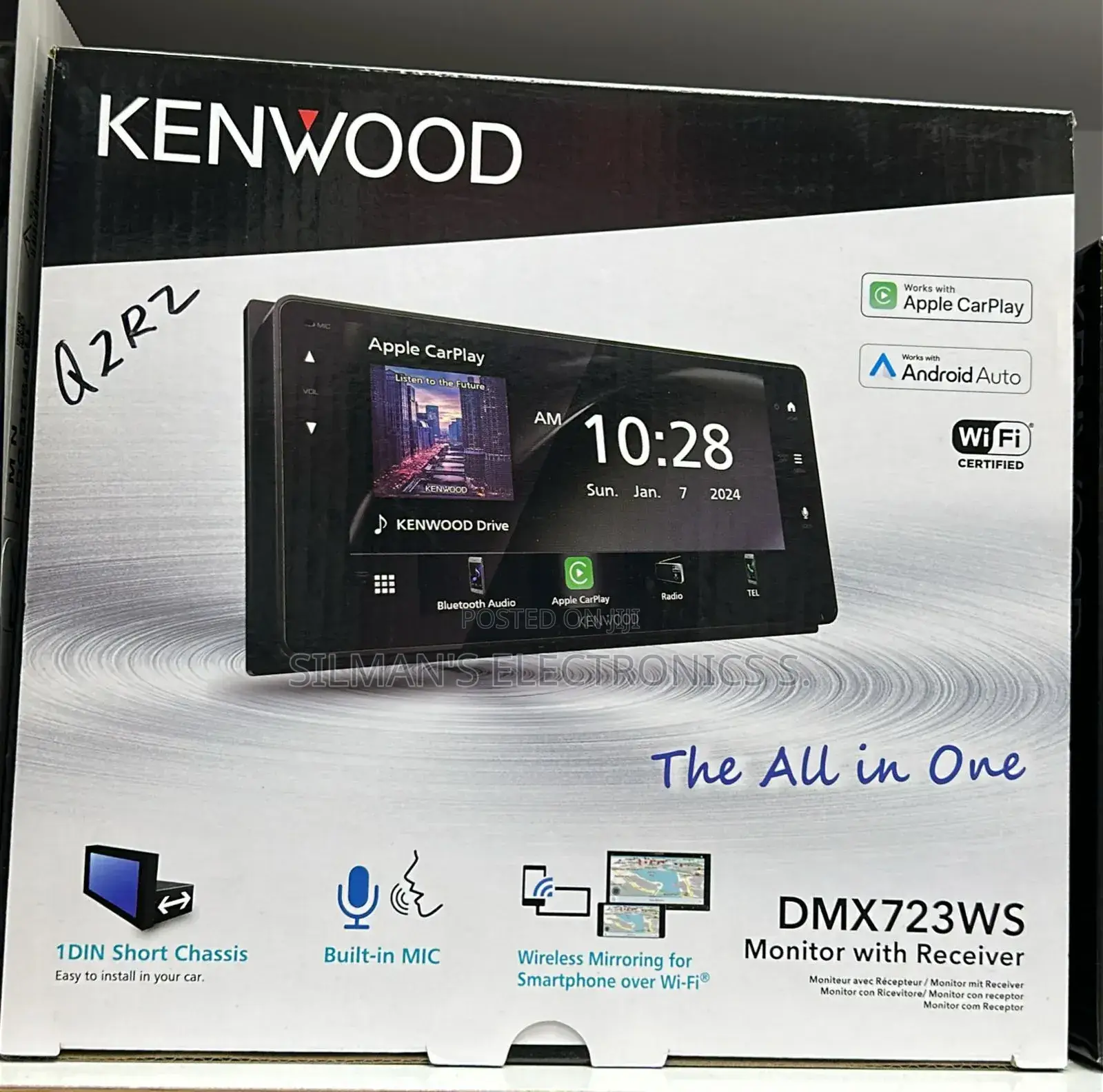 Kenwood 6.8" Car Radio With Apple Carplay and Android Auto