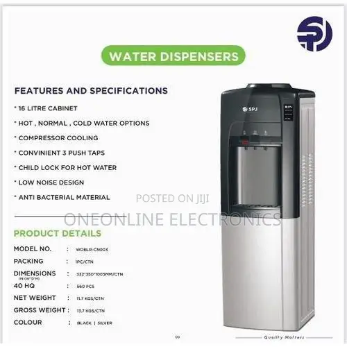 Water Dispenser SPJ With Cabinet Storage