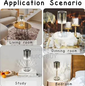 Rechargeable Acrylic Crystal Table Lamp