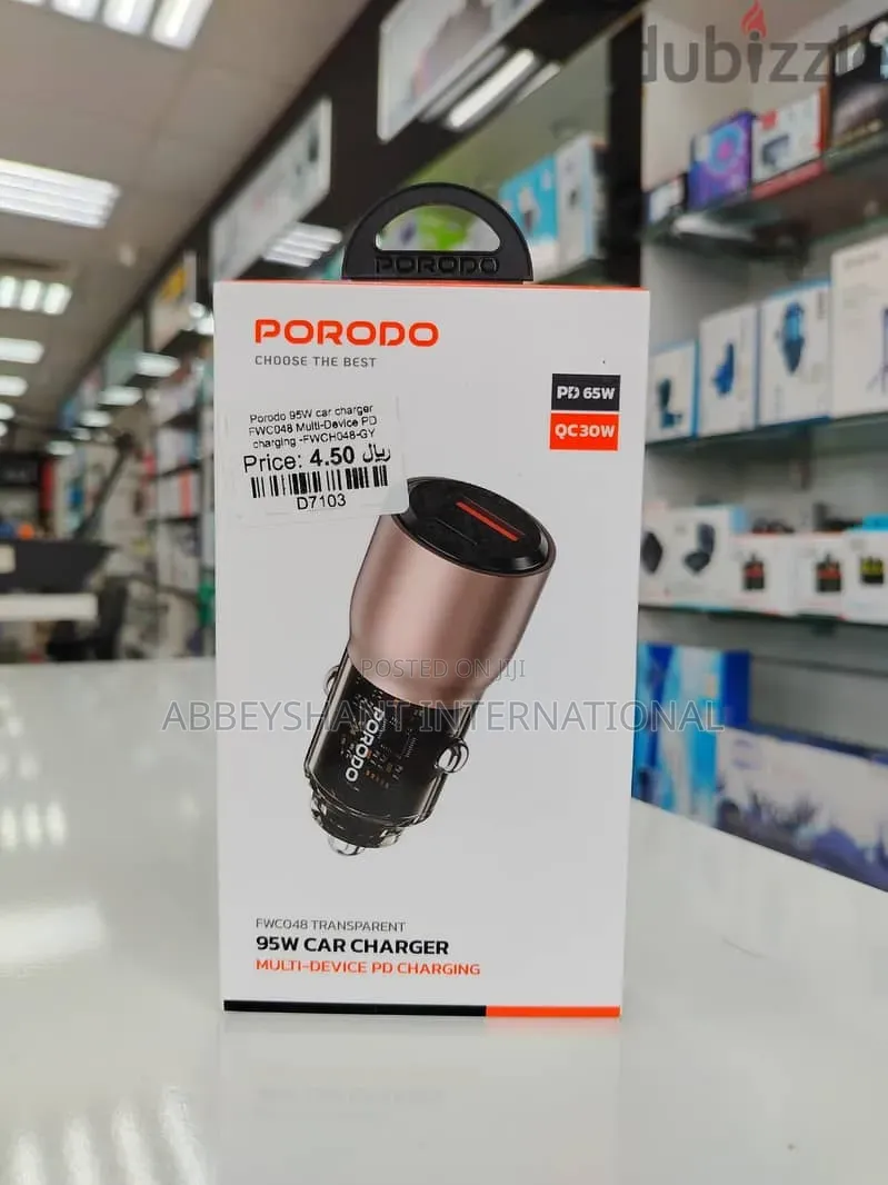 Fast Car Charger 95w Transparent Fast Car Charger