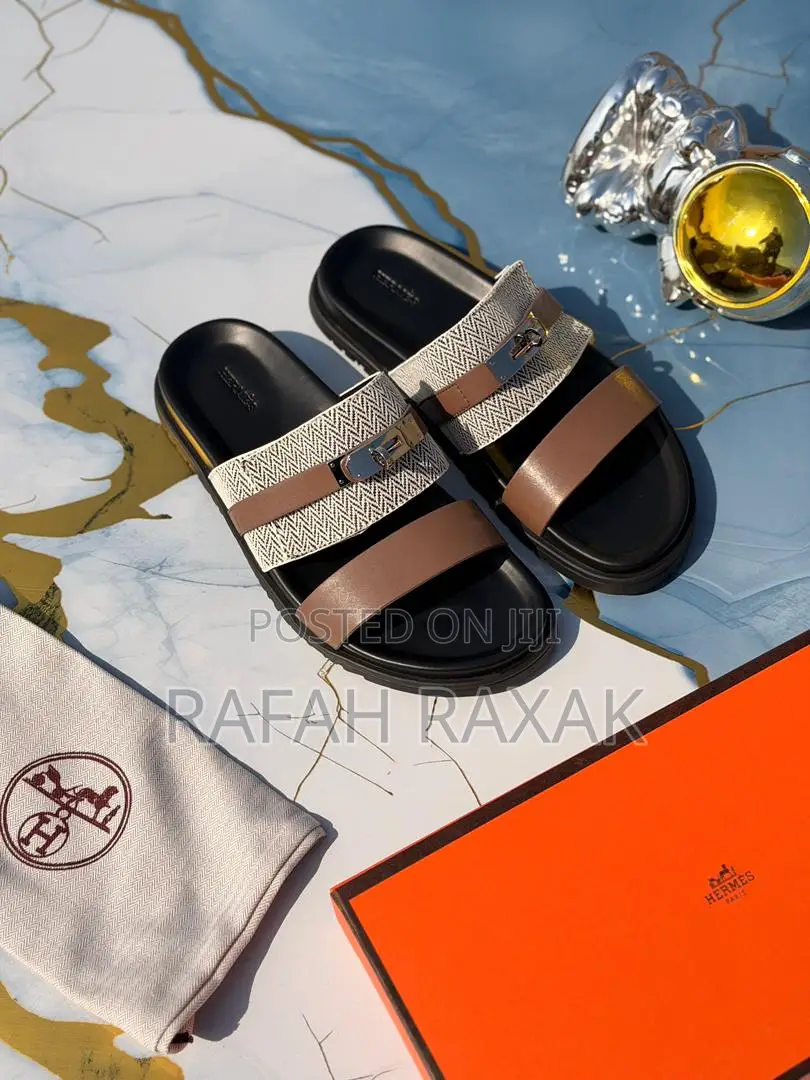 Múltiple Strap Hermes Men’S Sandals