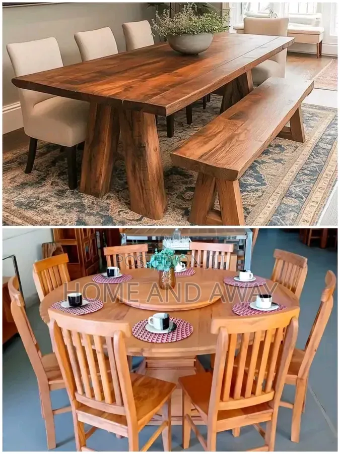 6 Seaters Africana Dining Sets/Tables From 3,000,000/- In Any Colour