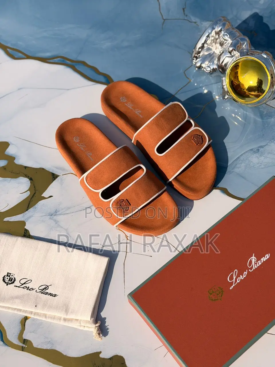 Italian Made Loro Piana Slide Sandals