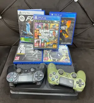 Ps4 Slim Gaming Console. 2 Pads, 12 Games. It's More Fun Than Wedding