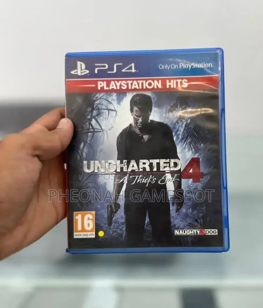 Uncharted 4 Thieves End Ps4 Cd. Breathtaking Graphics Epic Action: