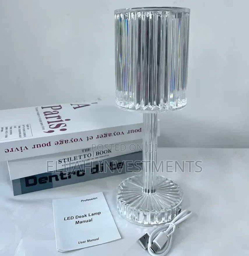 Rechargeable Acrylic Crystal Table Lamps