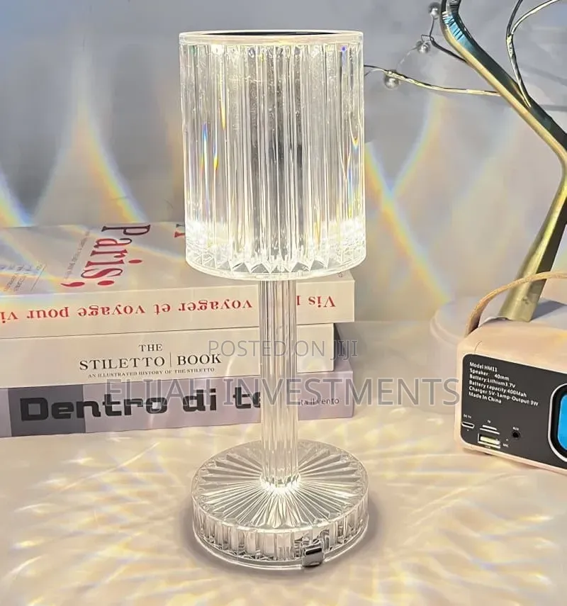 Rechargeable Acrylic Crystal Table Lamps