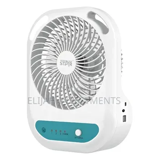 Winning Star St-4052 Rechargeable Table Fan With Led Light