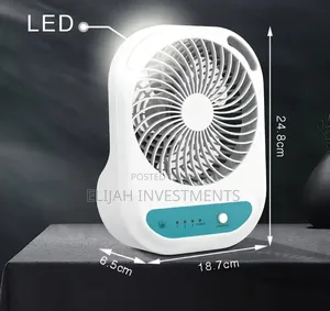 Winning Star St-4052 Rechargeable Table Fan With Led Light