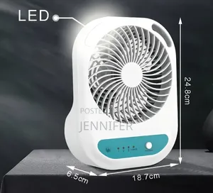 Winning Star St-4052 Rechargeable Table Fan With Led Light