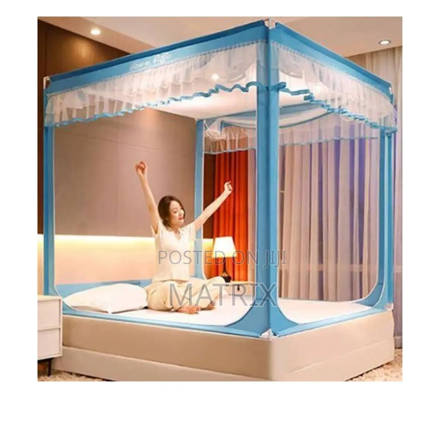 Square Canopy Bed Moquito Net-Portable Travel Mosquito Net