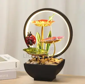 Ladybug Tabletop Fountain With Led Lighting