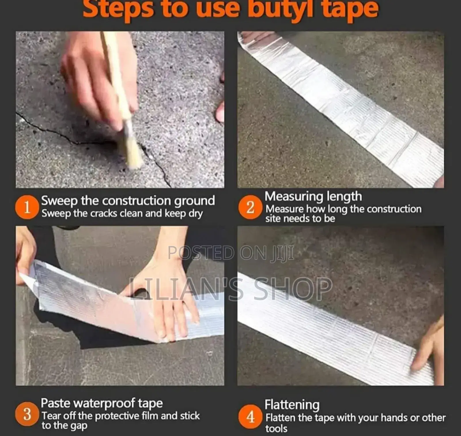 High Polymer Butyl Rubber Waterproof Tape