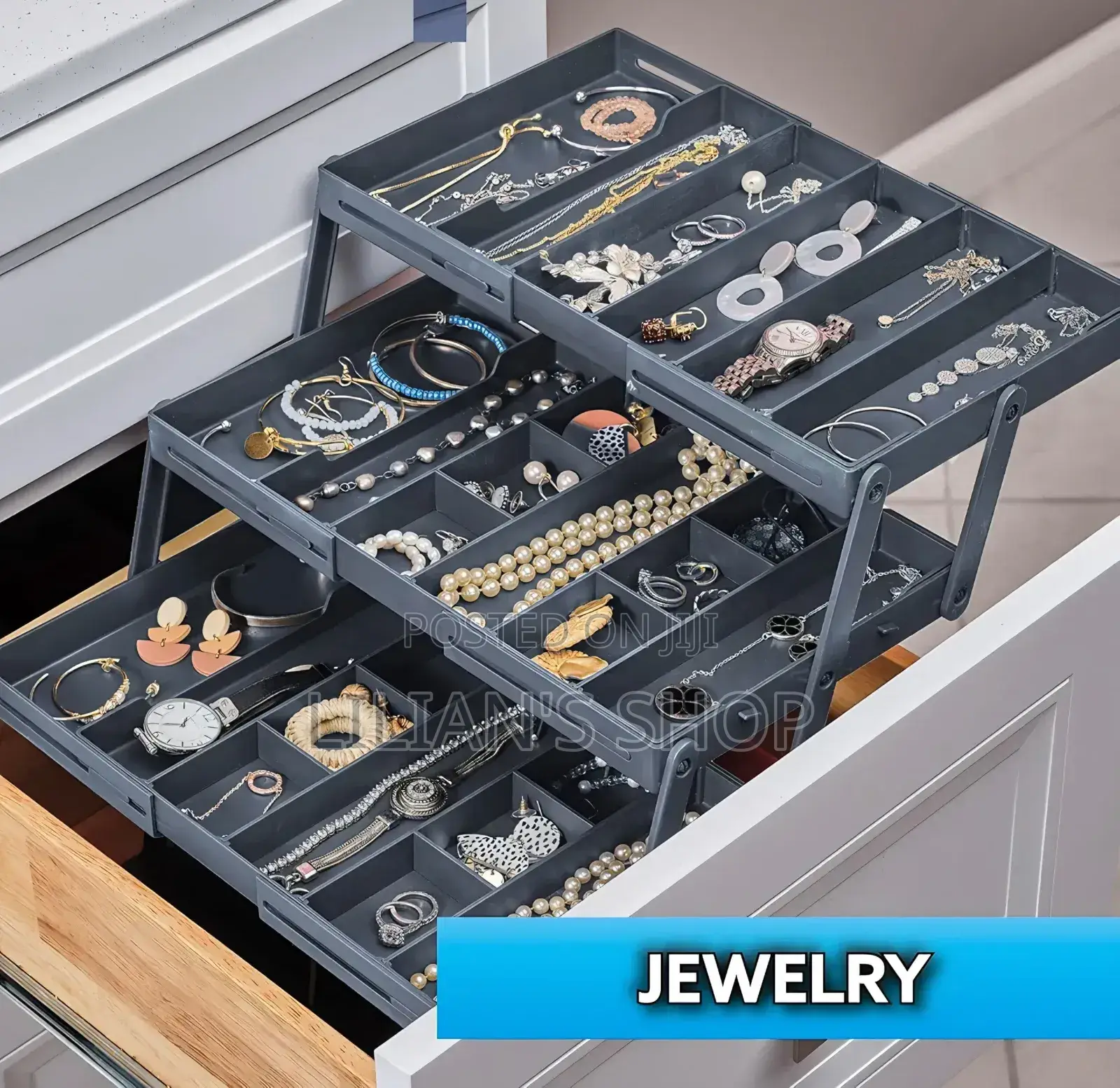 3-Tier Smart Drawer Organizer