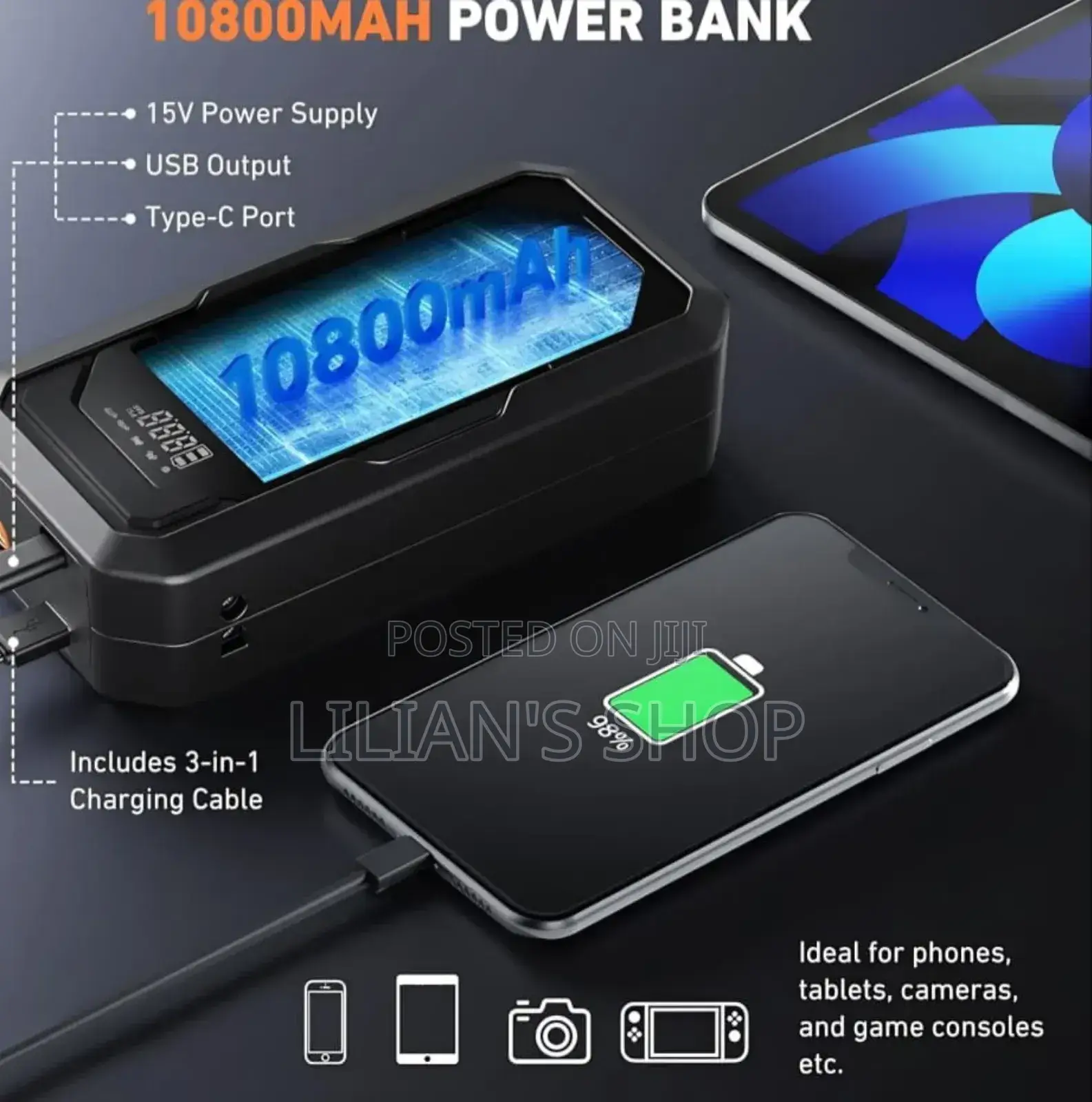 Multifunctional Rechargeable Car Tyre Inflator