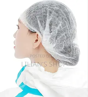 100pcs Non-woven Disposable Hair Net Bouffant Caps