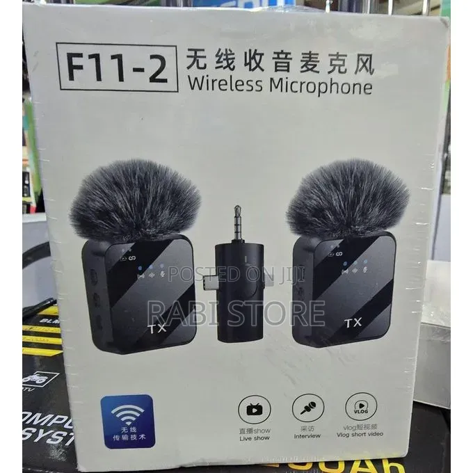 Wireless Lavalier Microphone System, Likely the F11-2 Model