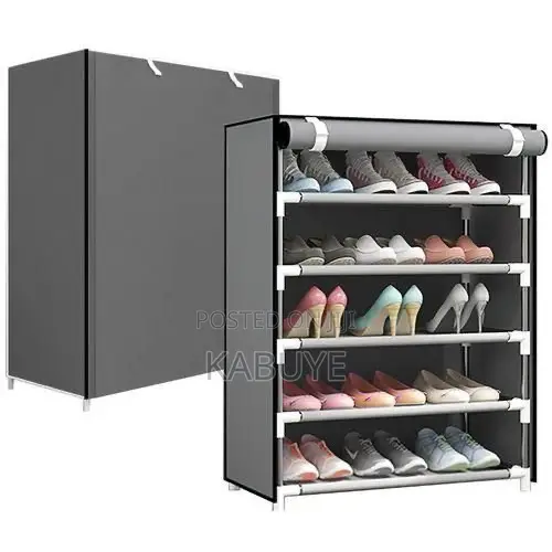 5-tier Dustproof Fabric Shoe Rack Organizer