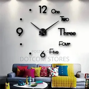 Modern 3d Diy Frameless Wall Clock