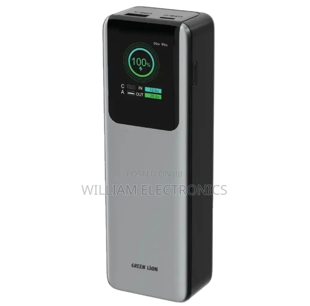 Green Lion Voltura 20000mah Power Bank /TFT Display Power Bank