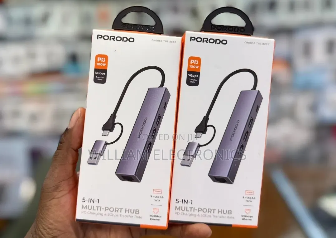 Porodo 5in1 Multi Port Hub