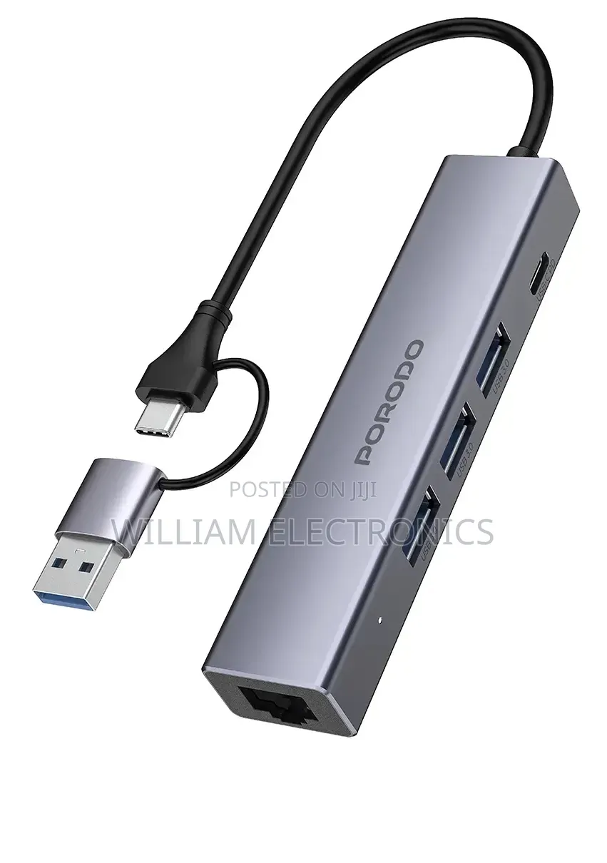 Porodo 5in1 Multi Port Hub